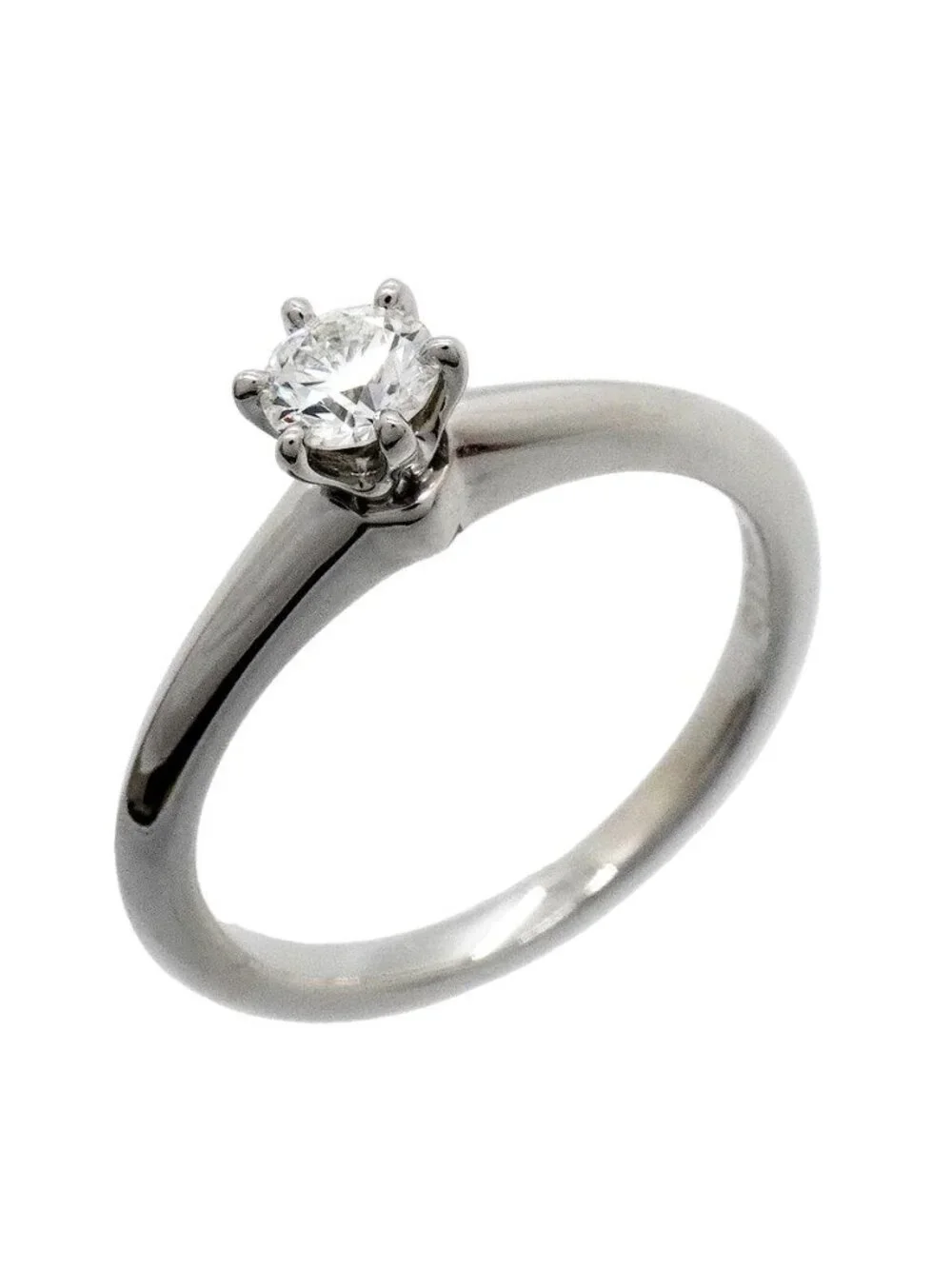 Tiffany & Co Ring Solitaire Platinum Diamond